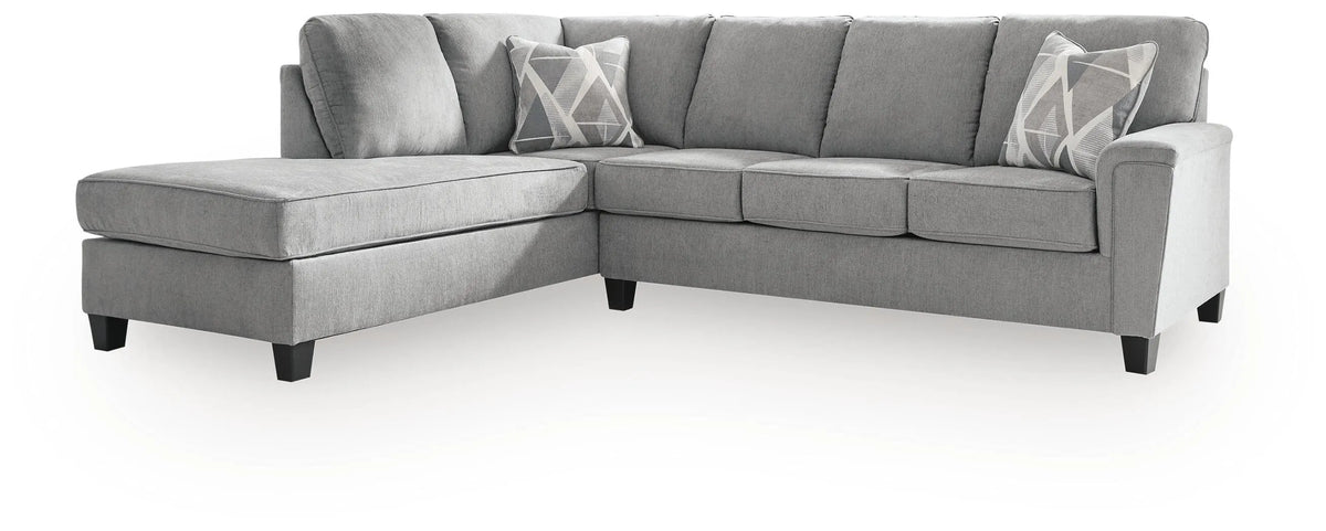 Wrenley 2-Piece Sectional with Chaise in Steel