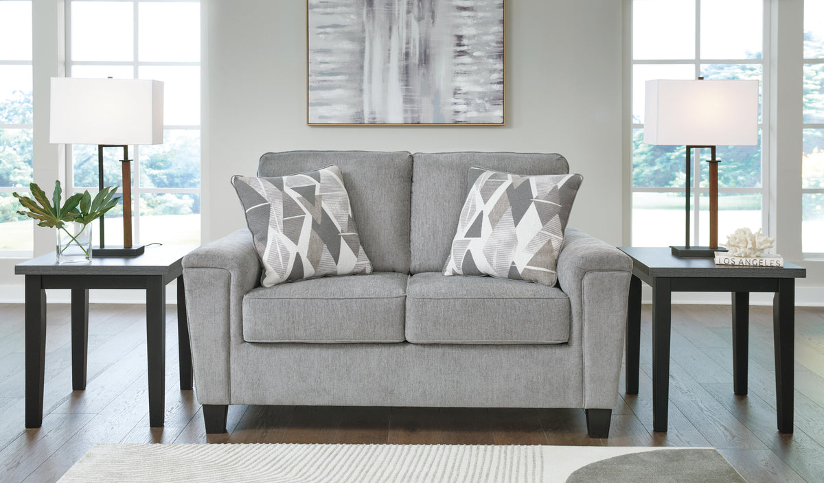 Wrenley Loveseat in Steel