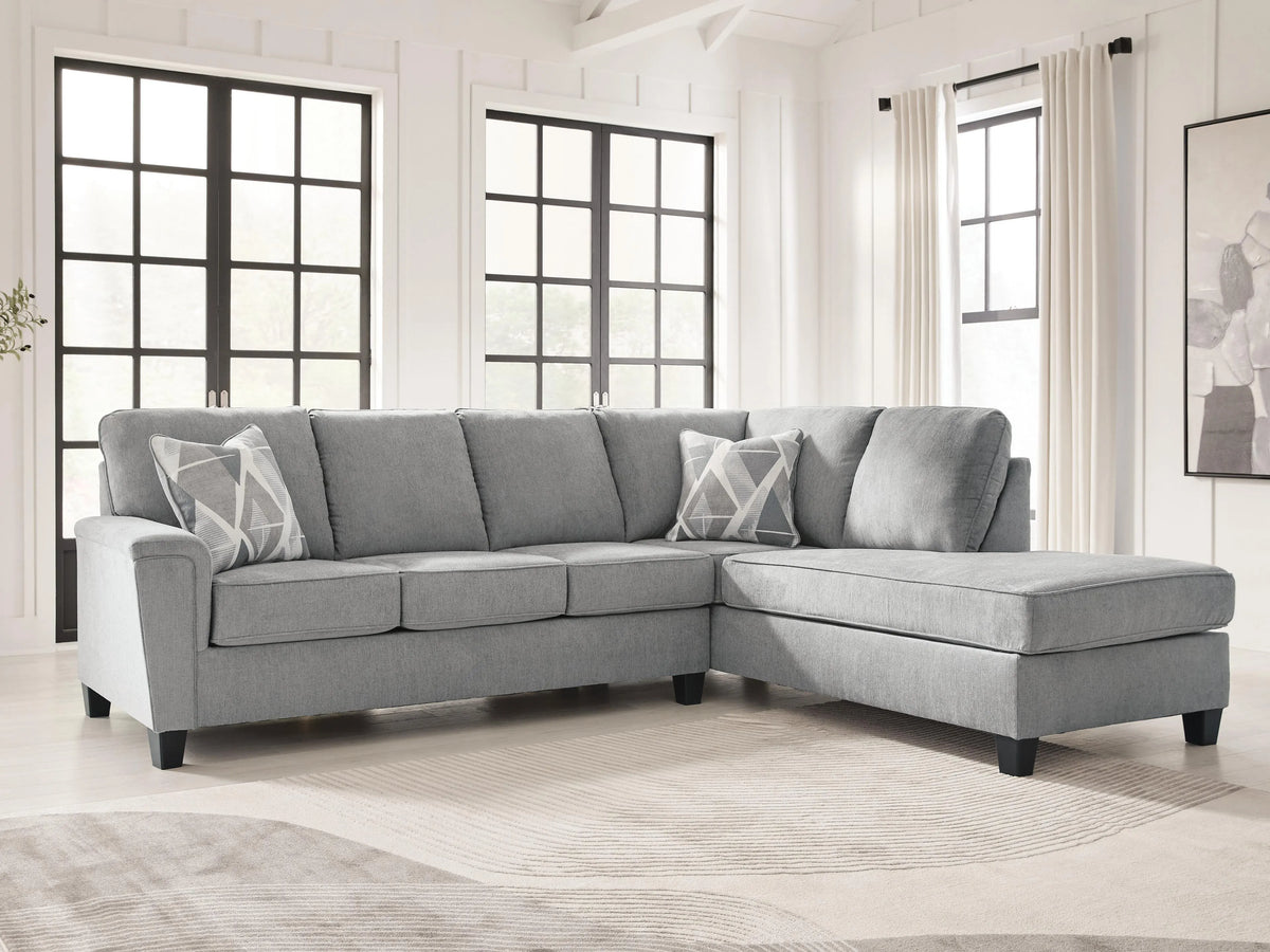 Wrenley 2-Piece Sectional with Chaise in Steel II