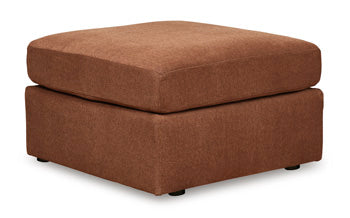 Marlow Oversized Accent Ottoman in Spice