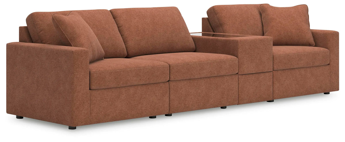 Marlow 4-Piece Sectional in Spice III