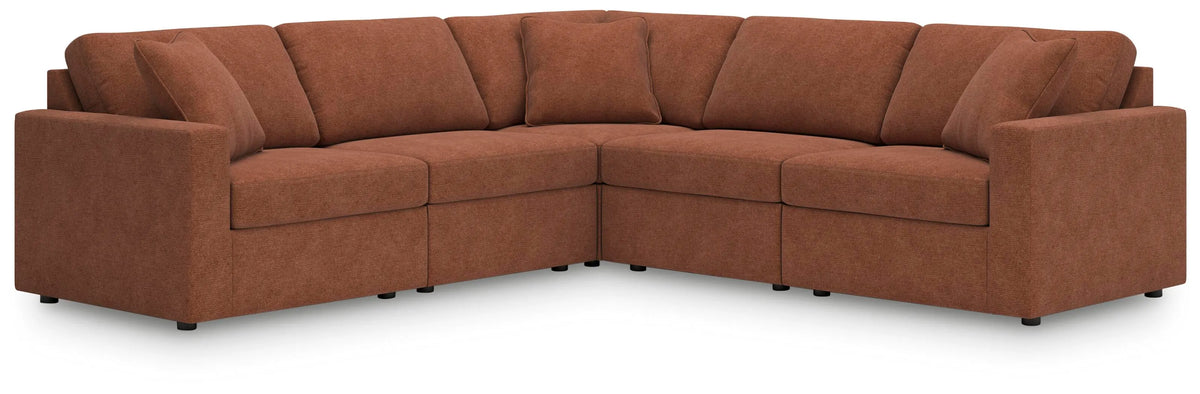 Marlow 5-Piece Sectional in Spice III