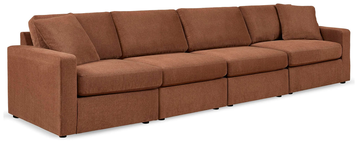 Marlow 4-Piece Sectional in Spice