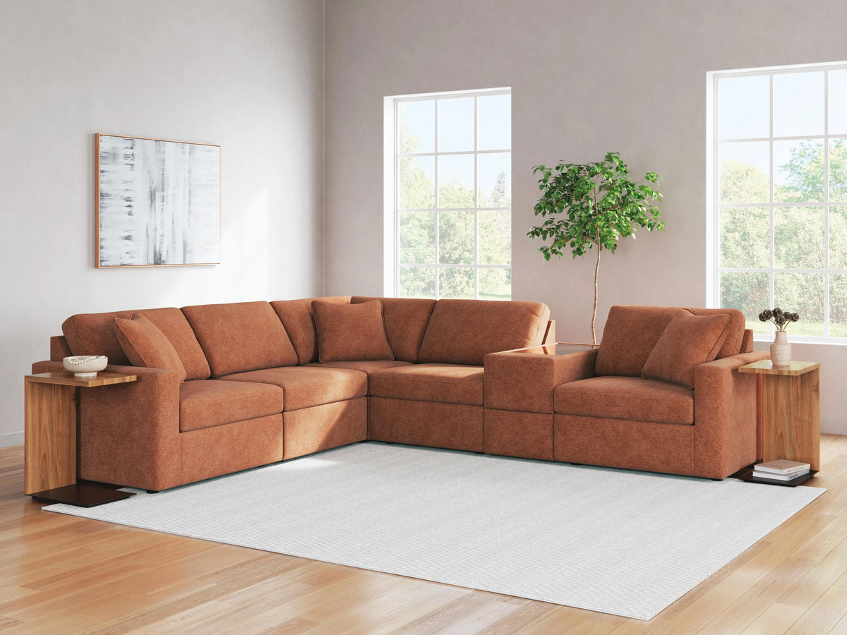 Marlow 6-Piece Sectional in Spice II