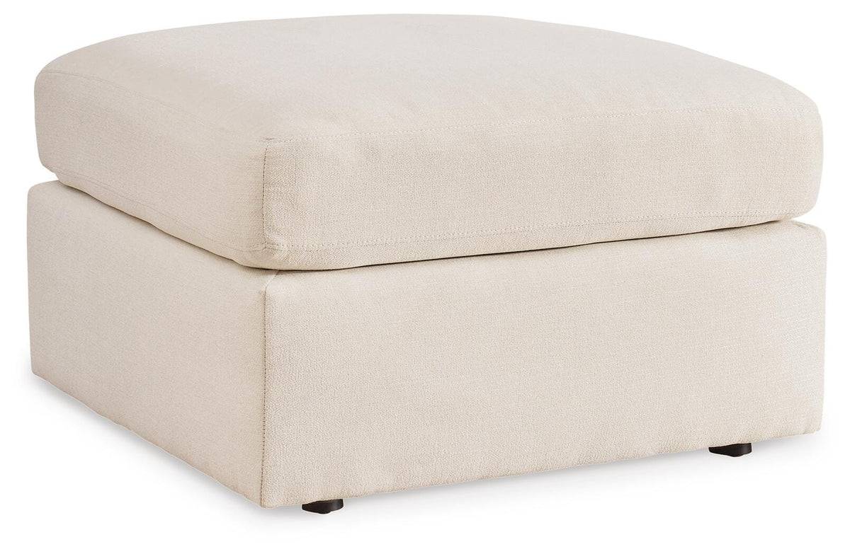 Marlow Oversized Accent Ottoman in Oyster
