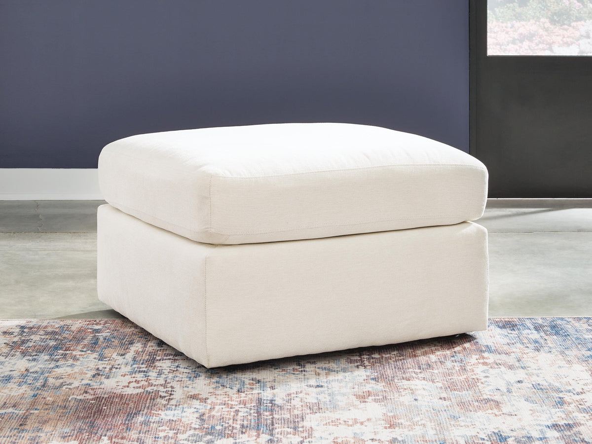Marlow Oversized Accent Ottoman in Oyster