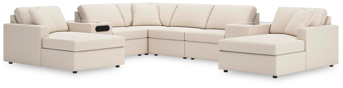 Marlow 8-Piece Sectional with Chaise in Oyster II