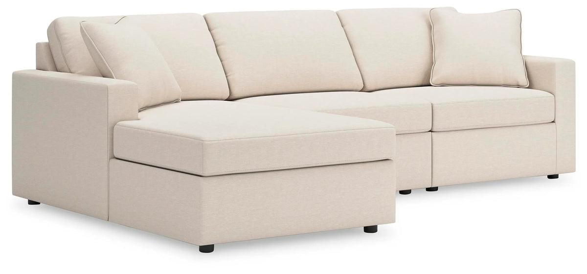 Marlow 3-Piece Sectional with Chaise in Oyster