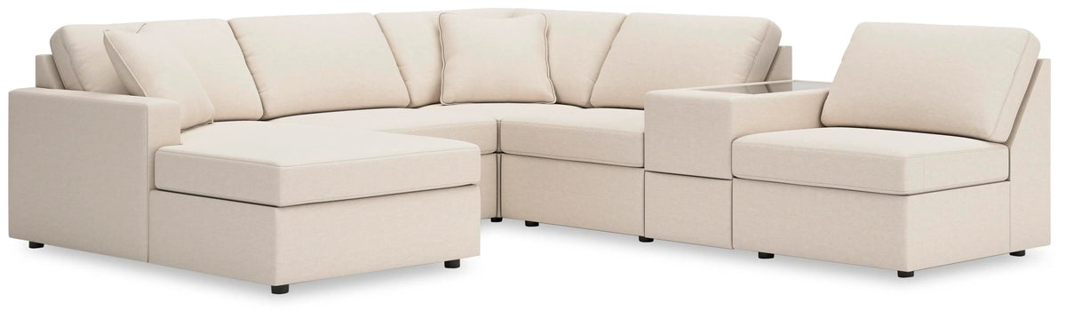 Marlow 6-Piece Sectional with Chaise in Oyster III