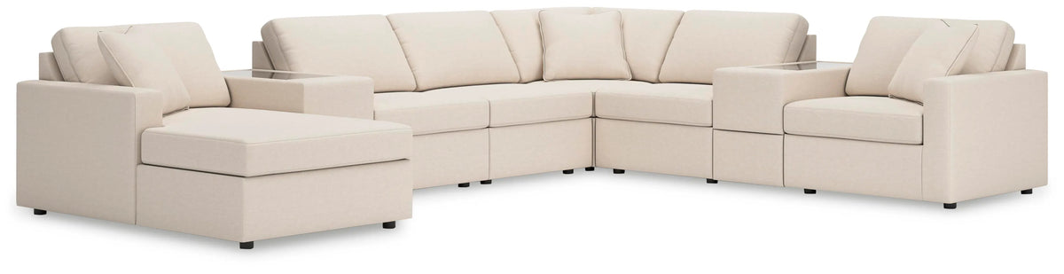 Marlow 8-Piece Sectional with Chaise in Oyster