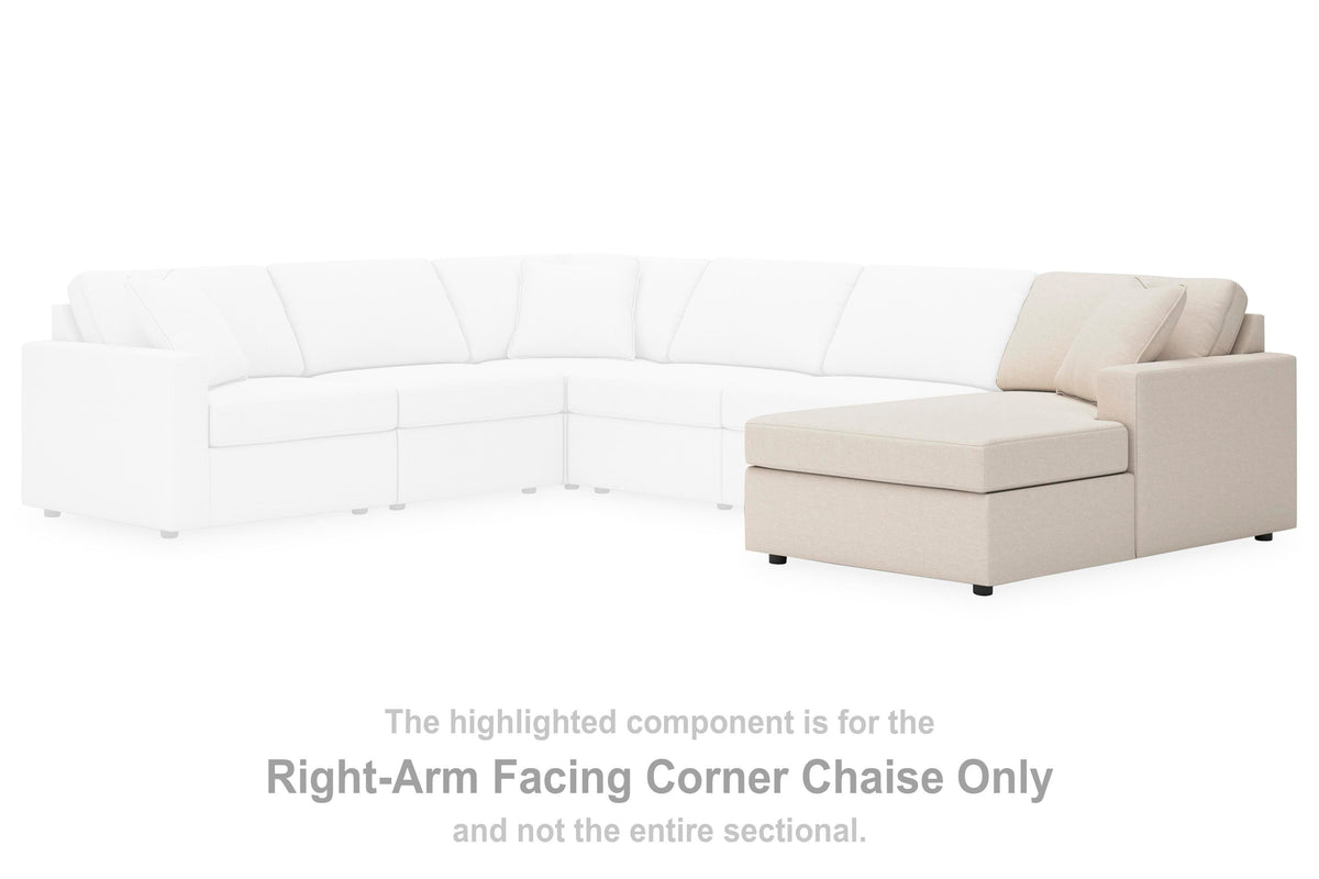 Marlow 6-Piece Sectional with Chaise and Ottoman in Oyster Default