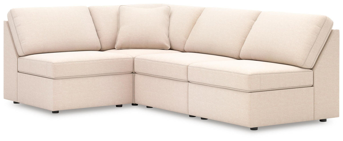 Marlow 4-Piece Sectional in Oyster Performance Fabric IV