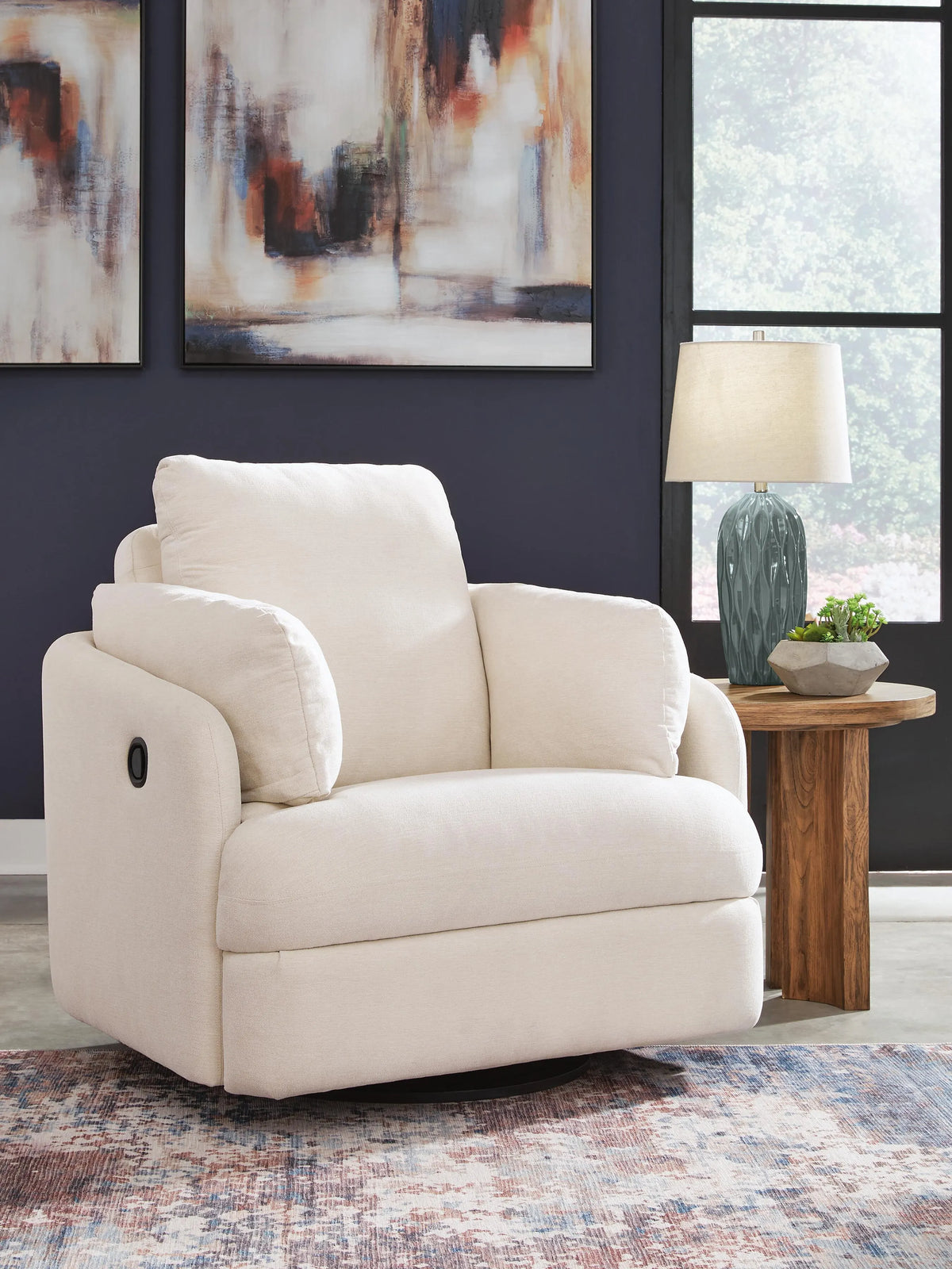 Marlow Swivel Glider Recliner in Oyster