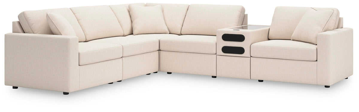 Marlow 6-Piece Sectional in Oyster Performance Fabric III