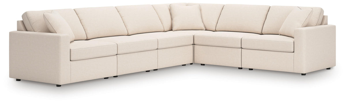 Marlow 6-Piece Sectional in Oyster Performance Fabric VI