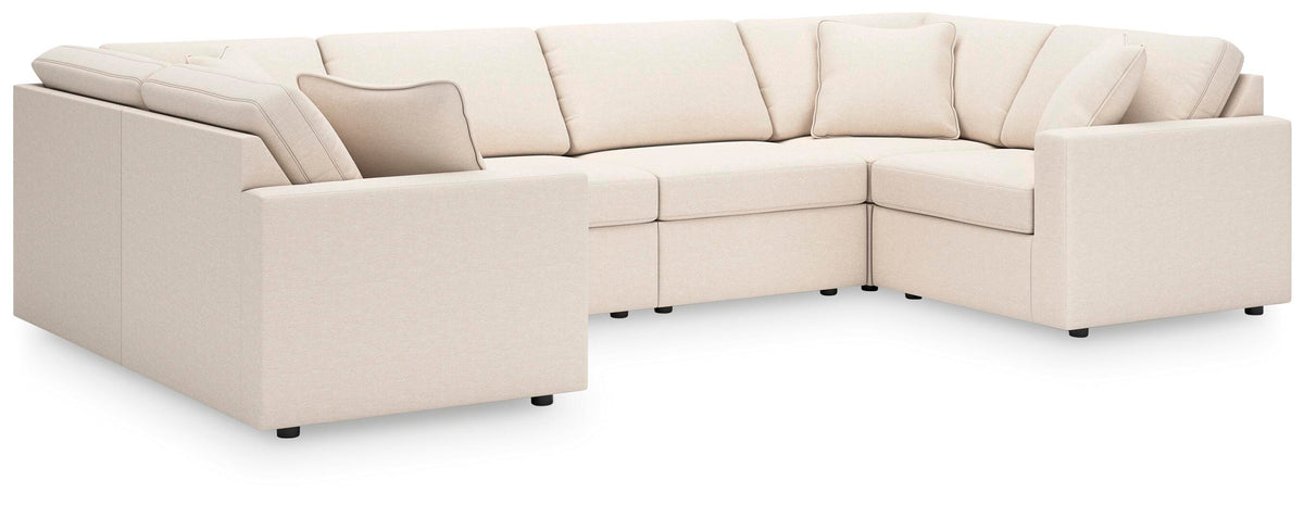 Marlow 6-Piece Sectional in Oyster Performance Fabric II