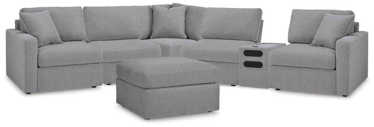 Marlow 6-Piece Sectional and Oversized Accent Ottoman