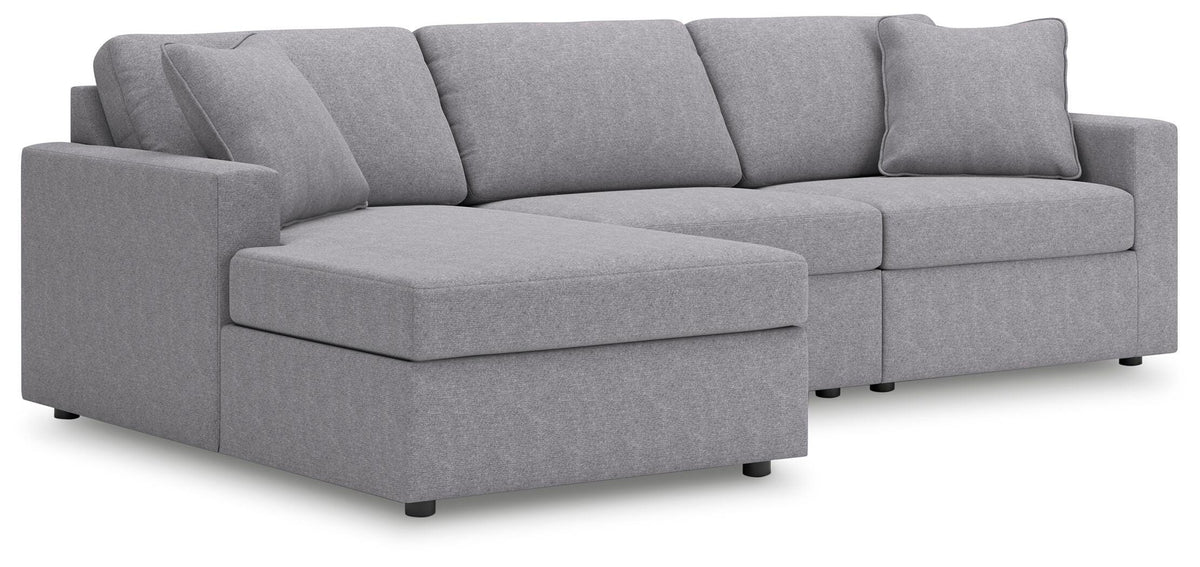 Marlow 3-Piece Sectional with Chaise in Granite II