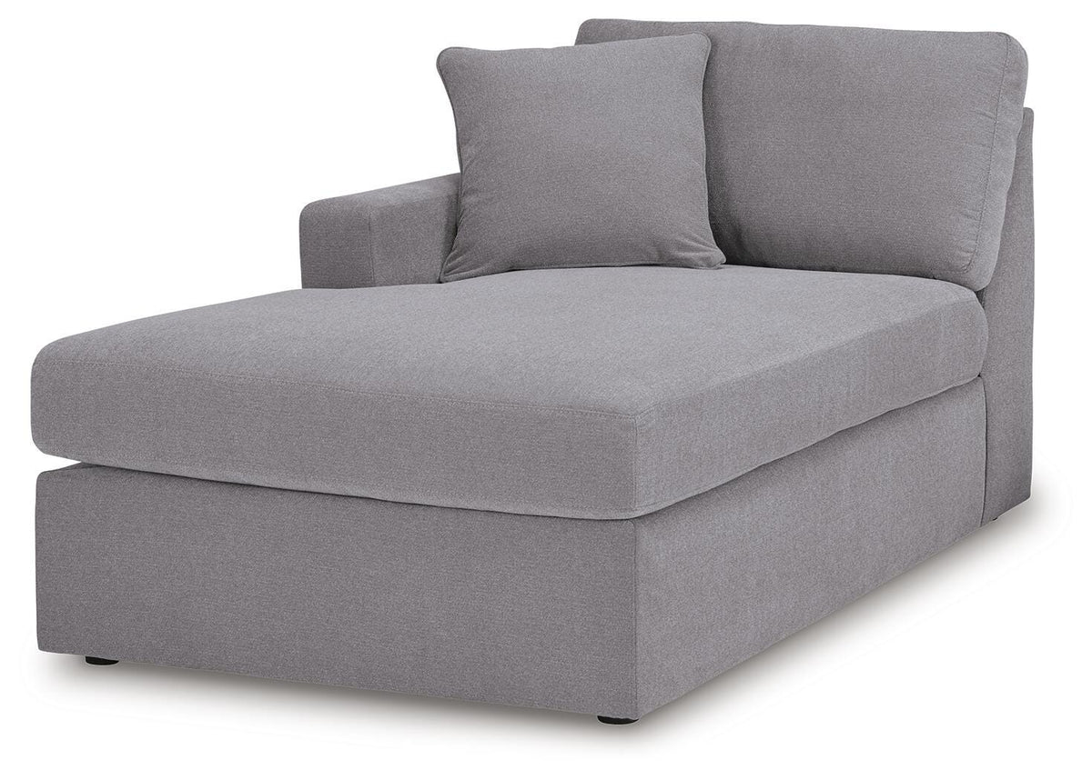 Marlow 5 Piece Sectional with Audio Console in Granite