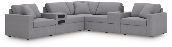 Modmax 7-Piece Balanced Sectional with Audio and Storage Consoles