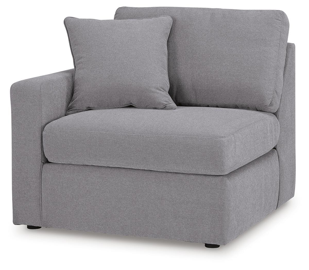 Marlow 4-Piece Sectional with Chaise in Granite Performance Fabric II