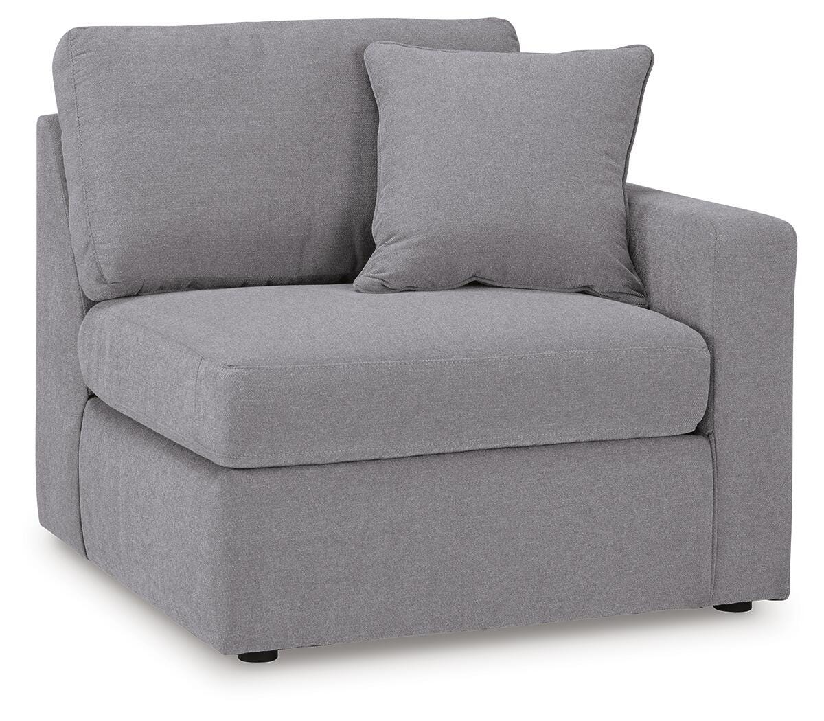 Marlow 4-Piece Sectional in Granite Performance Fabric III