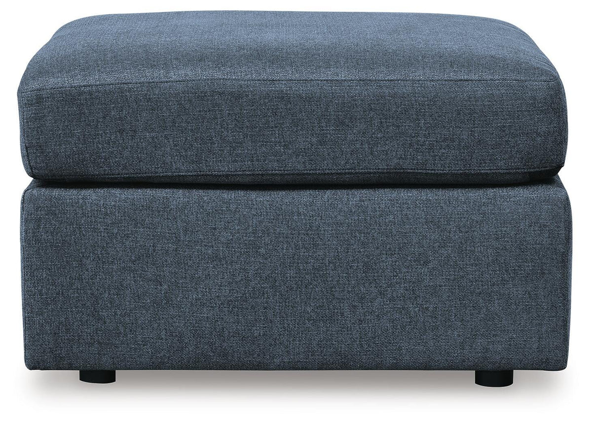 Marlow Oversized Accent Ottoman in Ink