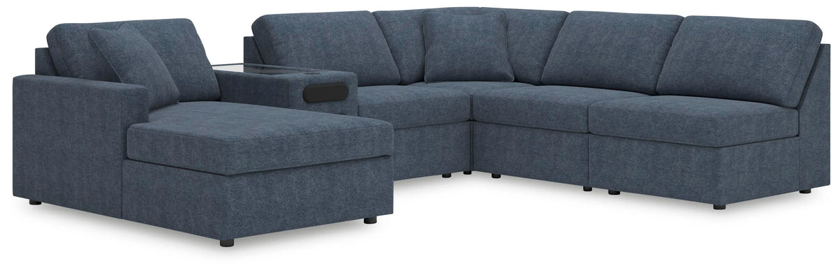 Marlow 6-Piece Sectional with Chaise in Ink IV