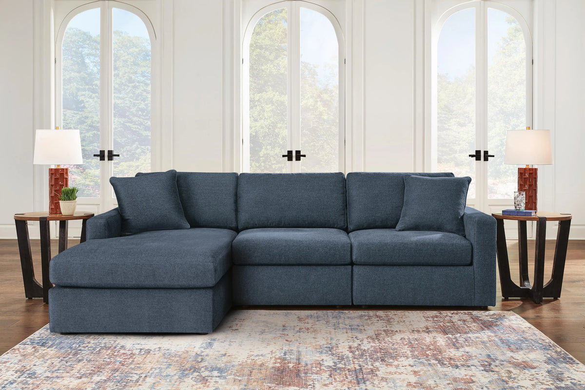 Marlow 3-Piece Sectional with Chaise in Ink II