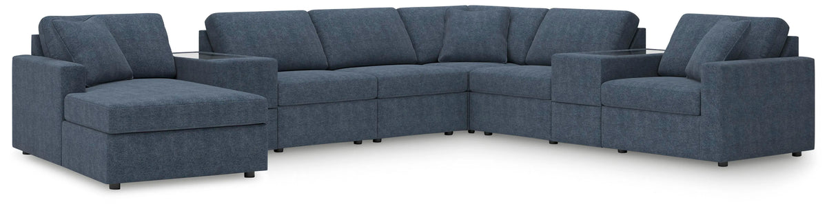 Marlow 8-Piece Sectional with Chaise in Ink III