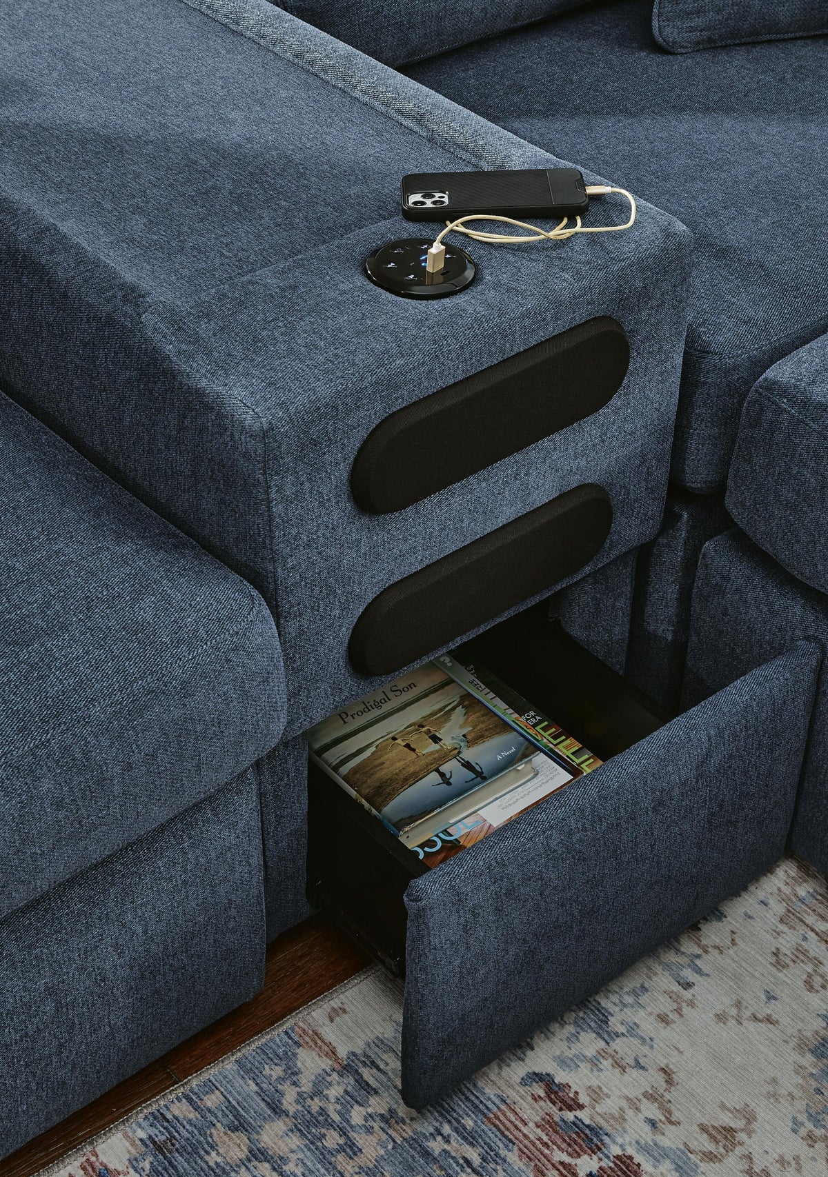 Marlow 7-Piece Sectional with Audio Console