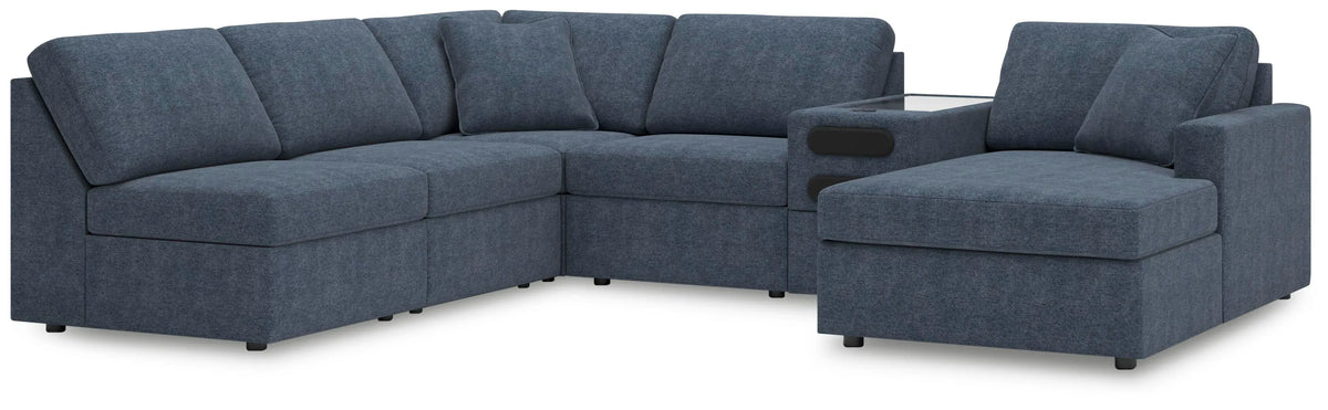Marlow 6-Piece Sectional with Chaise in Ink VI