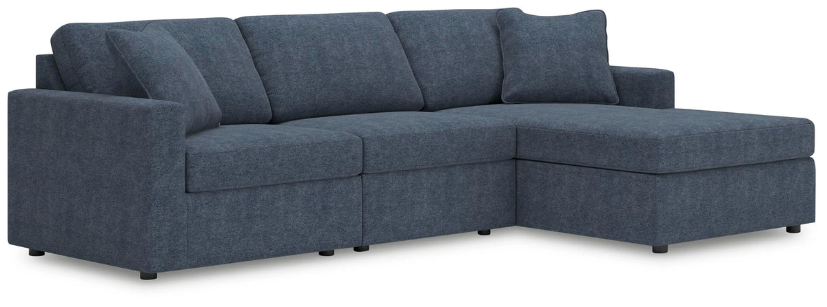 Marlow 3-Piece Sectional with Chaise in Ink