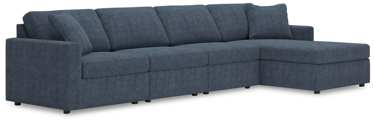 Marlow 4-Piece Sectional with Chaise in Ink VI
