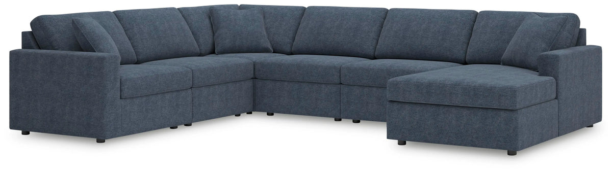 Marlow 6-Piece Sectional with Chaise in Ink III