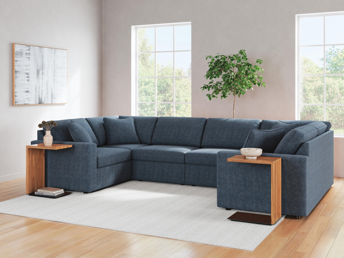 Marlow 6-Piece Sectional in Ink Performance Fabric III