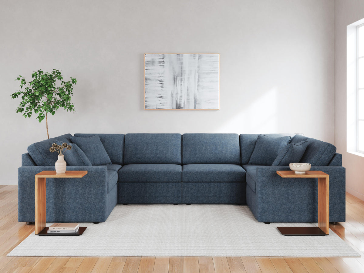 Marlow 6-Piece Sectional in Ink Performance Fabric III