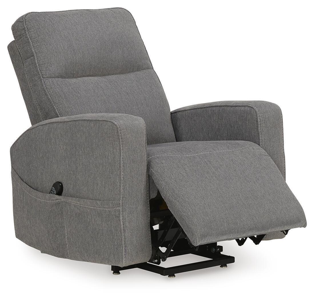 Renzo Power Lift Recliner in Gray