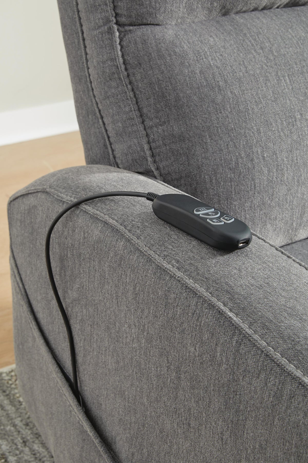 Renzo Power Lift Recliner in Gray