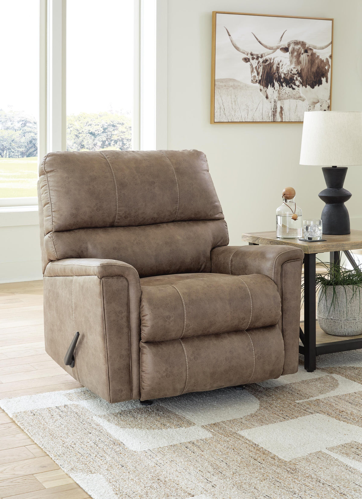 Corren Recliner in Fossil