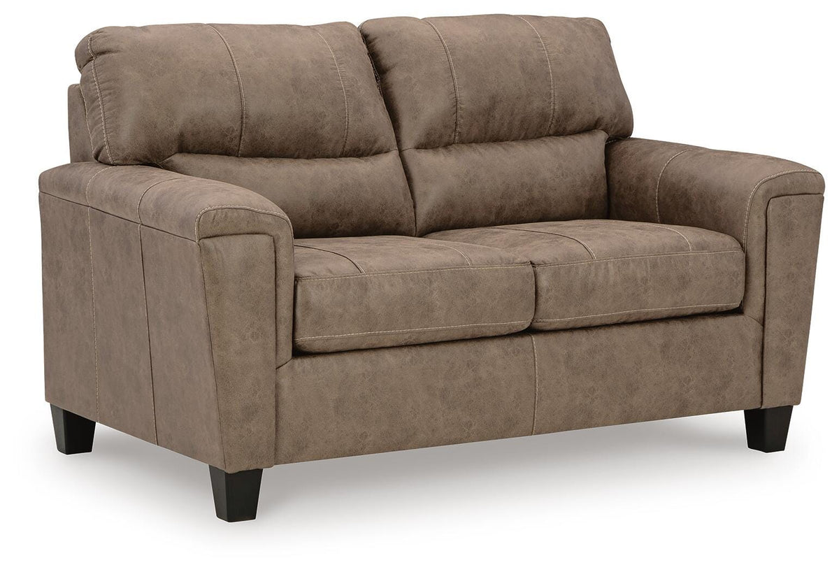 Corren Sofa and Loveseat in Fossil