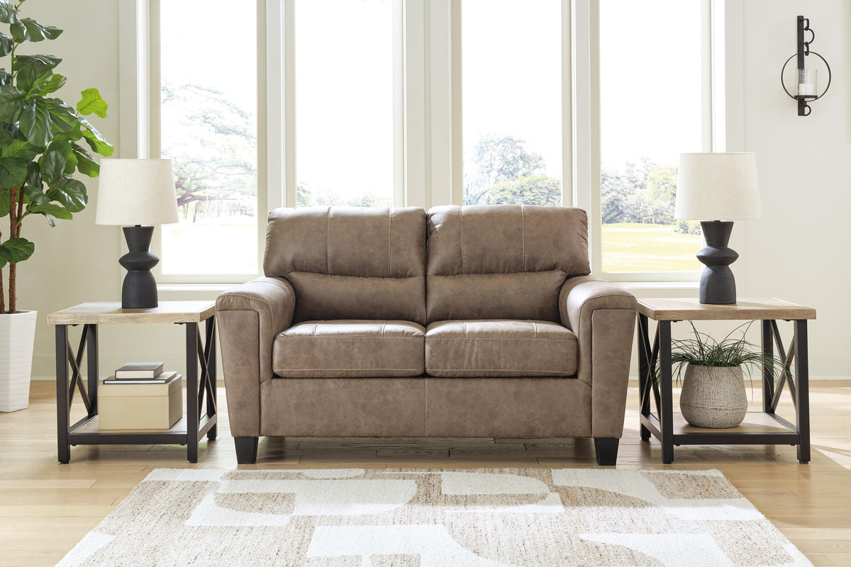 Corren Sofa and Loveseat in Fossil