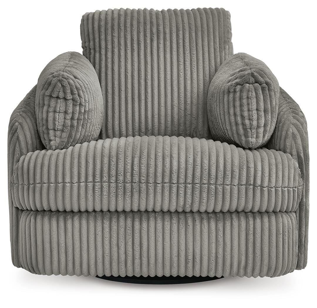 Selkie Swivel Glider Recliner in Fog