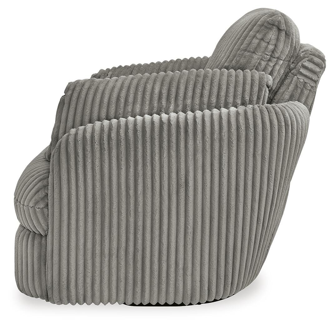 Selkie Swivel Glider Recliner in Fog