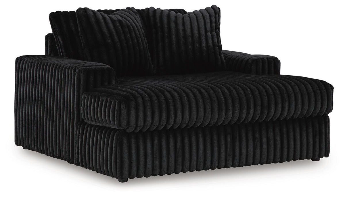 Winslow Oversized Chaise in Onyx