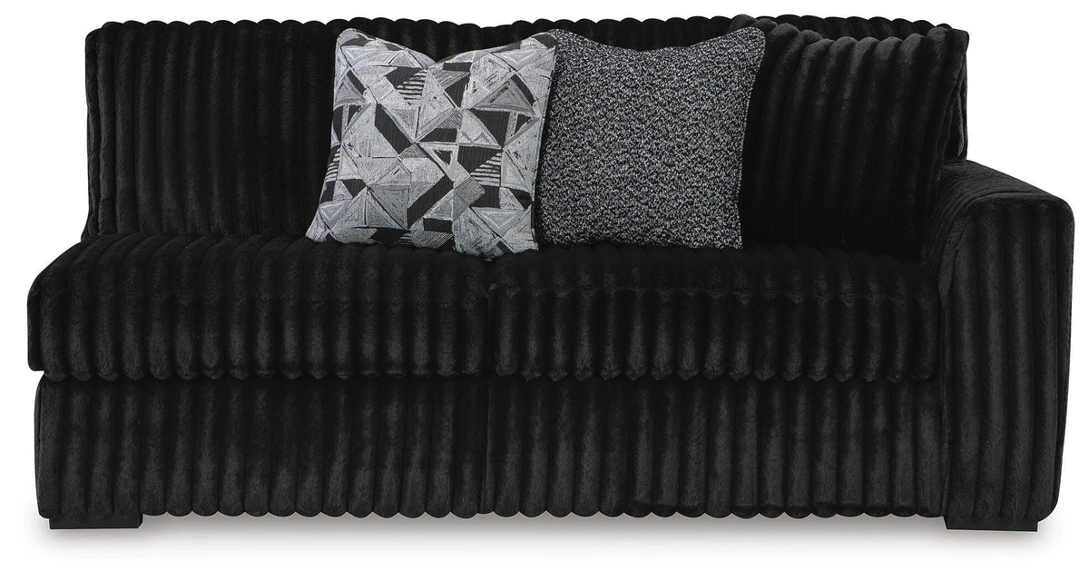 Winslow 4-Piece Sectional and Ottoman in Onyx