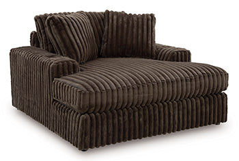 Winslow Oversized Chaise in Chocolate