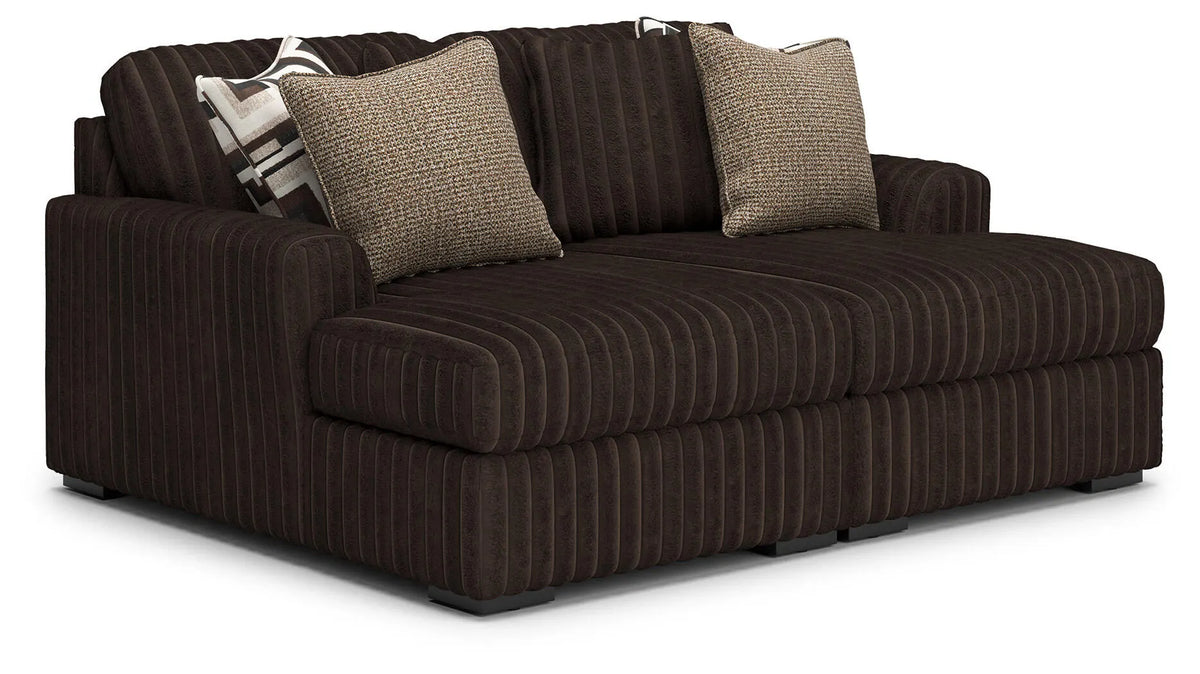 Winslow Super Chaise in Chocolate