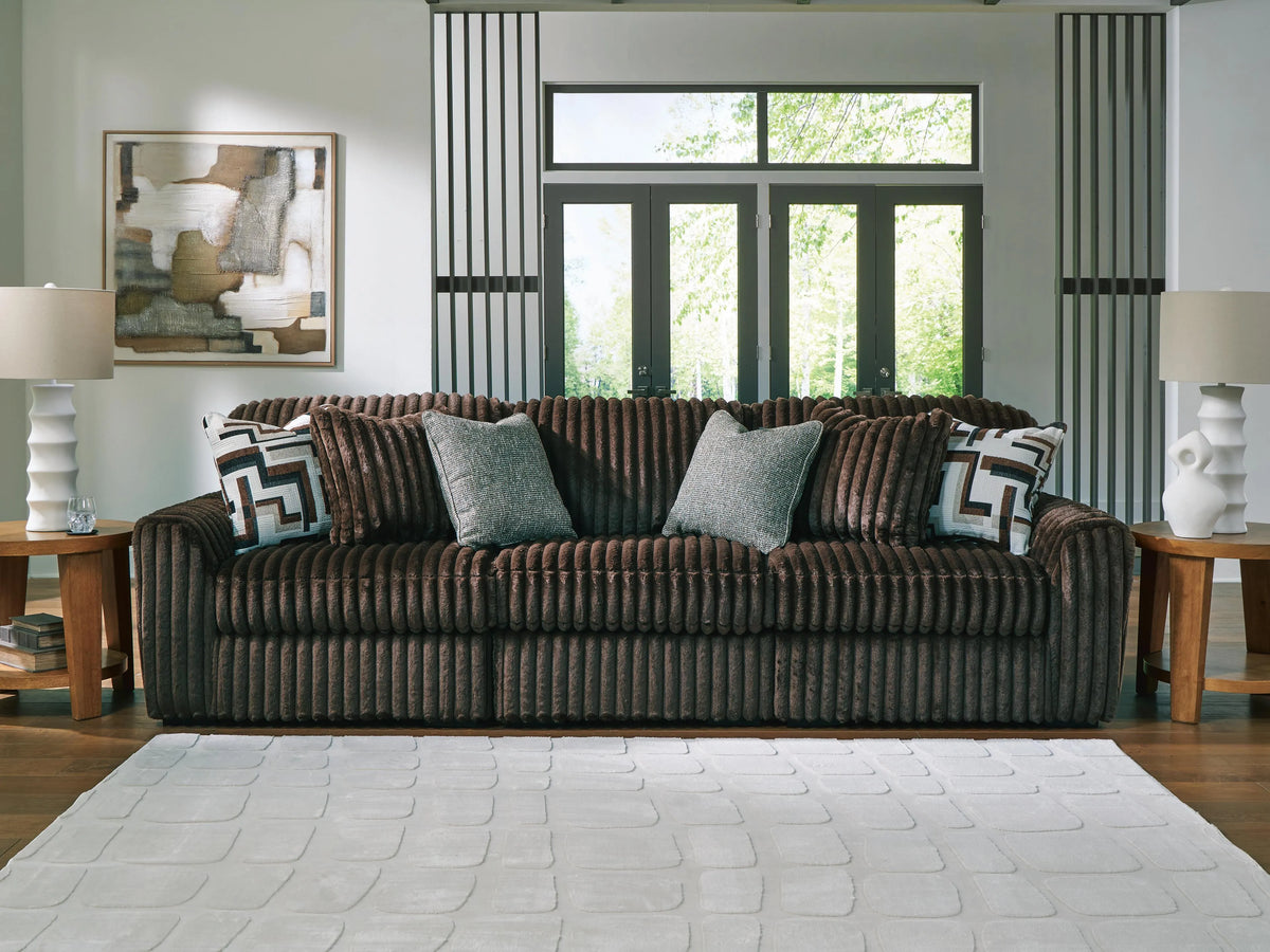 Winslow 3-Piece Sectional Sofa in Chocolate