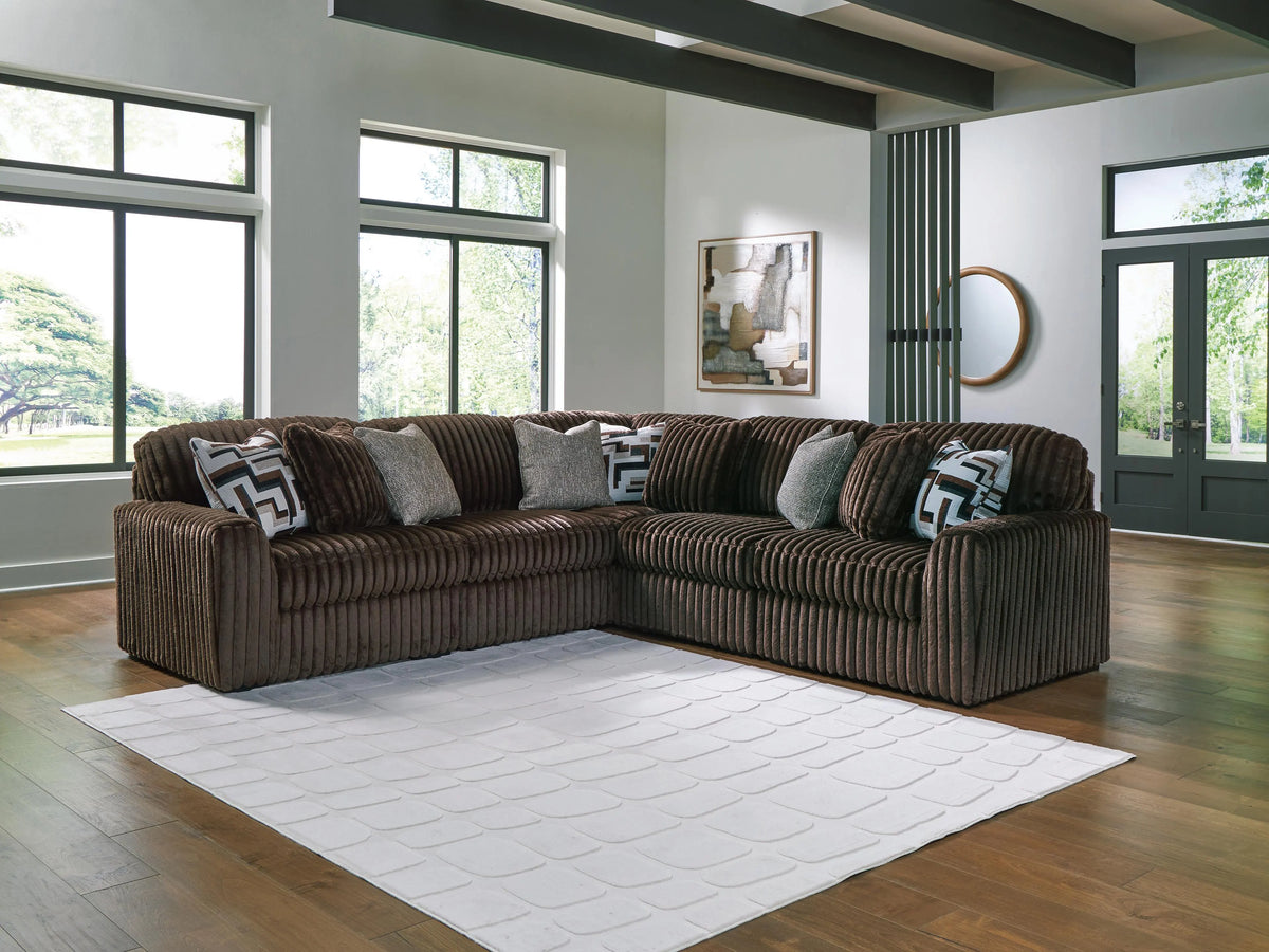 Winslow 5-Piece Sectional in Chocolate